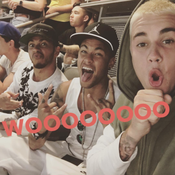 Neymar, Justin Bieber, Lewis Hamilton Neymar, Justin Bieber, Lewis Hamilton